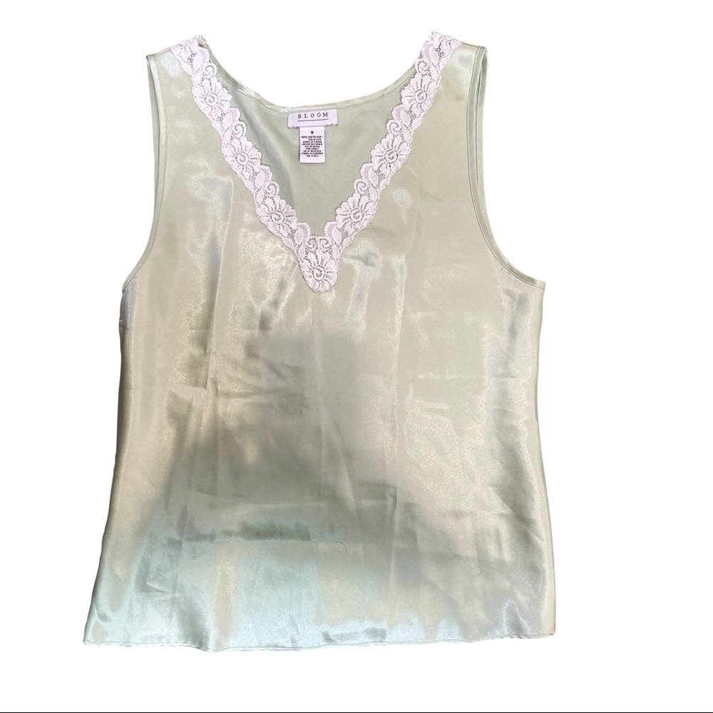 Vintage Silk Lace Tank Top